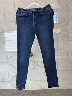 Flying Monkey Women's Skinny Jeans in Dark Blue